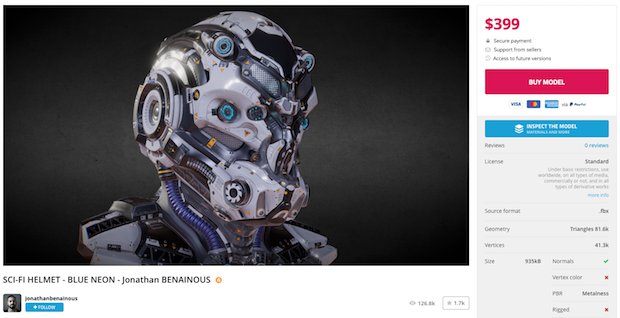 Sketchfab launches store to buy and sell 3D models for 3D